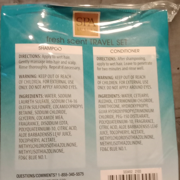 Fresh Scent travel set toiletries - Picture 4 of 5